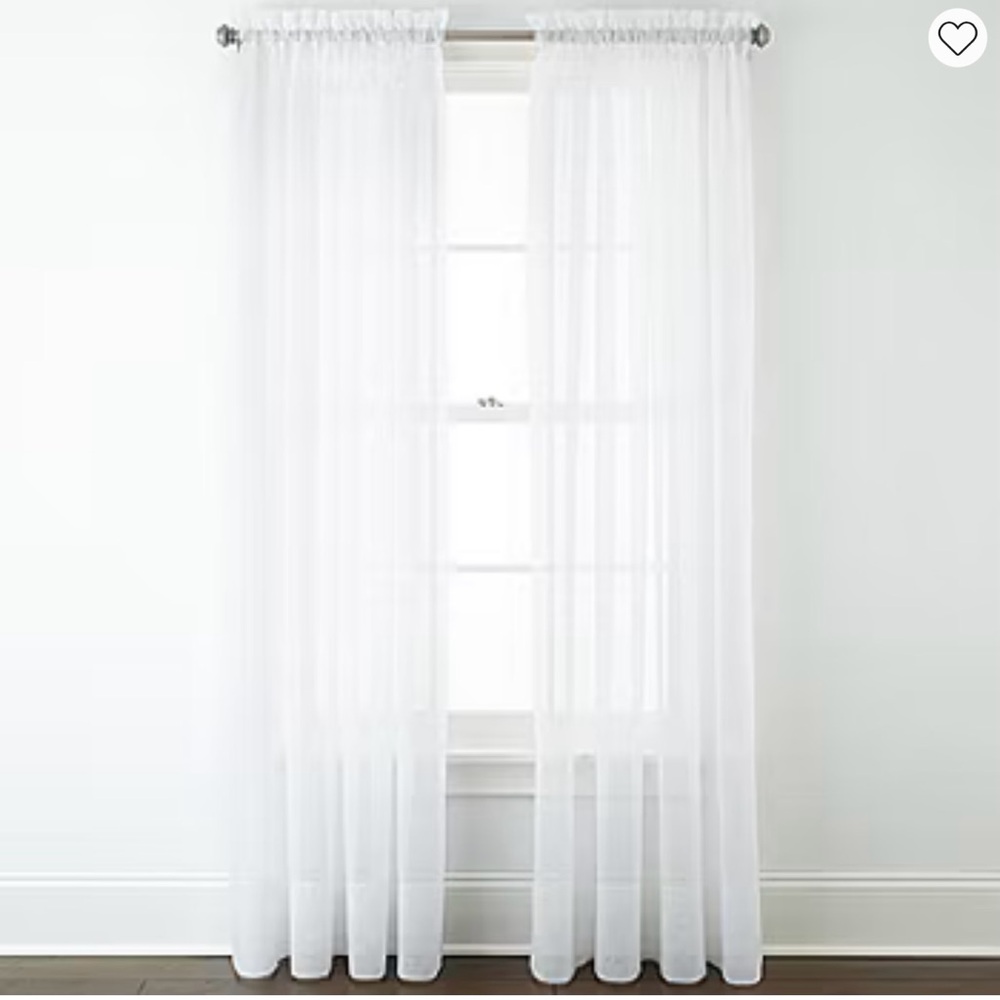 JC Penney Home Sheer curtain panels
